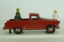 Газ-М22 Волга, Pick-up 1960, Merry Christmas, красная, 44480, NEO 1:43