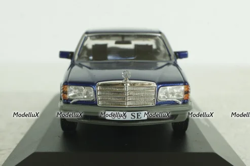 Mercedes 500SE W126 S-Klasse(1979), dark blue, IXO 1:43
