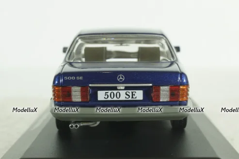 Mercedes 500SE W126 S-Klasse(1979), dark blue, IXO 1:43