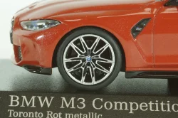 BMW M3 (G80) 2020, red metallic, 410020205, Minichamps 1:43 