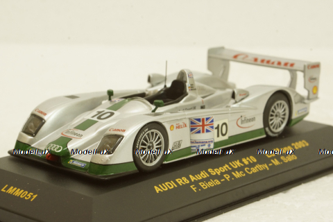 Audi R8 #10 LeMans 2003 silver, LMM051, IXO 1:43
