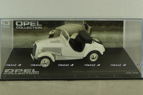 Opel Gelandesportwagen 1934, white, OPC043, Opel Collection #43 1:43