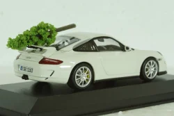 Porsche 911 GT3 (997), 2006, white, with Christmas Tree, 400065405, Minichamps 1:43