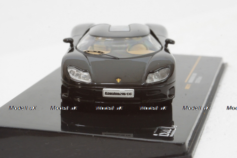 Koenigsegg CC8S 2002 black, MOC111, IXO 1:43
