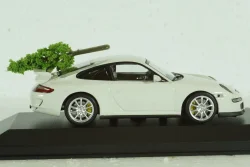 Porsche 911 GT3 (997), 2006, white, with Christmas Tree, 400065405, Minichamps 1:43