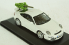 Porsche 911 GT3 (997), 2006, white, with Christmas Tree, 400065405, Minichamps 1:43