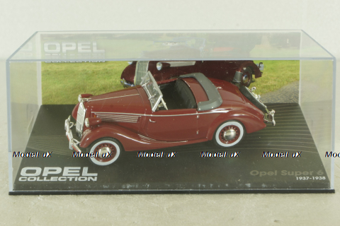 Opel Super 6 1937, red, OPC050, Opel Collection #50 1:43