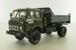 Маз-509Б самосвал, 1975г зел/сер, Н984, Наш Автопром 1:43