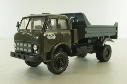 Маз-509Б самосвал, 1975г зел/сер, Н984, Наш Автопром 1:43