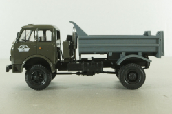 Маз-509Б самосвал, 1975г зел/сер, Н984, Наш Автопром 1:43