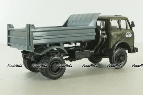 Маз-509Б самосвал, 1975г зел/сер, Н984, Наш Автопром 1:43