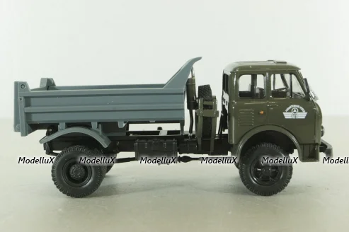 Маз-509Б самосвал, 1975г зел/сер, Н984, Наш Автопром 1:43