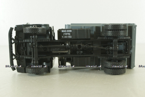 Маз-509Б самосвал, 1975г зел/сер, Н984, Наш Автопром 1:43