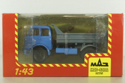 Маз-503А, самосвал, 1975 синий/серый, Н958, Наш Автопром 1:43