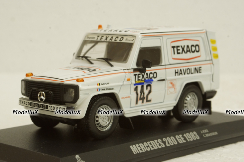Mercedes 280 GE #142 Paris-Dakar 1983 J.Ickx-C.Brasseur, Norev 1:43