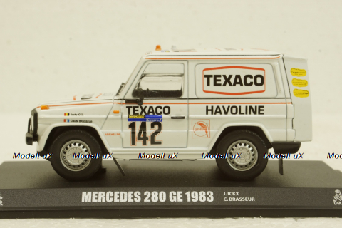 Mercedes 280 GE #142 Paris-Dakar 1983 J.Ickx-C.Brasseur, Norev 1:43