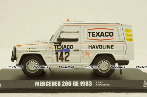 Mercedes 280 GE #142 Paris-Dakar 1983 J.Ickx-C.Brasseur, Norev 1:43