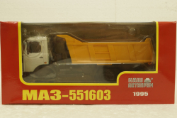 Маз-551603, самосвал, оранжевый, Н712, Наш Автопром 1:43