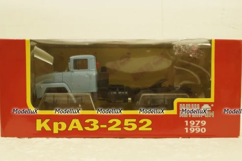 Краз-252 тягач 1980 голубой, Н779, Наш Автопром 1:43