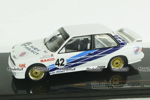 BMW M3 (E30), #42 Tourenwagen Weltmeisterschaft Dijon, 1987, RAC262, IXO 1:43