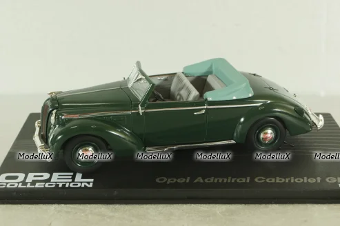Opel Admiral Cabriolet Glaser 1938, green, OPC066, Opel Collection #66 1:43 с журналом, запечатанный!