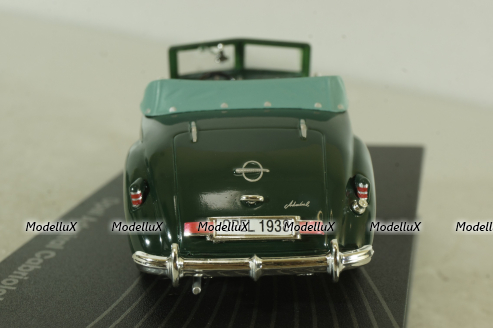 Opel Admiral Cabriolet Glaser 1938, green, OPC066, Opel Collection #66 1:43 с журналом, запечатанный!