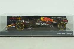 Oracle Red Bull Racing RB18, with pilot Max Verstappen, Winner Mexican GP 2022, 417222001, Minichamps 1:43
