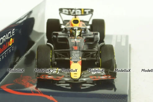 Oracle Red Bull Racing RB18, with pilot Max Verstappen, Winner Mexican GP 2022, 417222001, Minichamps 1:43