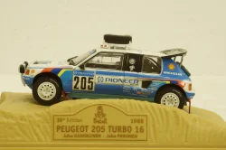 Peugeot 205 Turbo 16 #205  Rally Paris-Dakar 1988 J. Kankkunen - J. Piironen, Norev 1:43