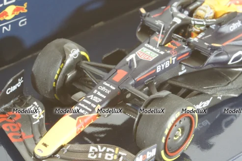 Oracle Red Bull Racing RB18, with pilot Max Verstappen, Winner Mexican GP 2022, 417222001, Minichamps 1:43