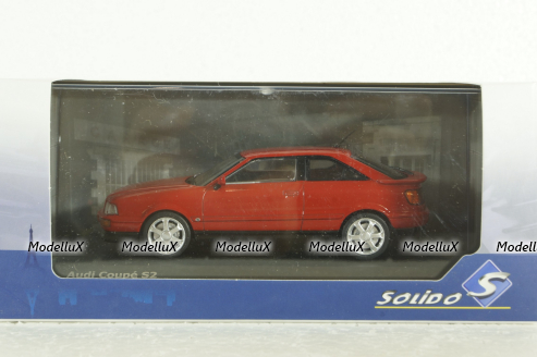 Audi Coupe S2, 1992, red, 4312201, Solido 1:43