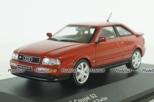 Audi Coupe S2, 1992, red, 4312201, Solido 1:43