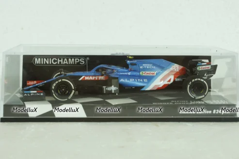 Alpine F1 Team A521, Esteban Ocon, Winner Hungarian GP 2021, 417211231, Minichamps 1:43