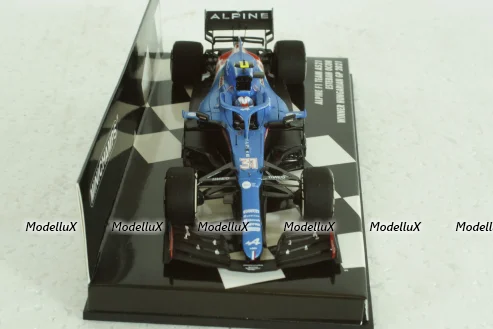 Alpine F1 Team A521, Esteban Ocon, Winner Hungarian GP 2021, 417211231, Minichamps 1:43