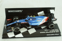 Alpine F1 Team A521, Esteban Ocon, Winner Hungarian GP 2021, 417211231, Minichamps 1:43