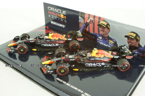 Oracle Red Bull Racing RB18, 1-2 Finish Verstappen/Perez, Emilia Romagna GP 2022, 472224111, Minichamps 1:43
