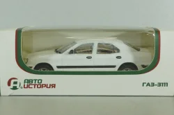 Газ-3111 Волга 2000, белый, 100046, Автоистория 1:43