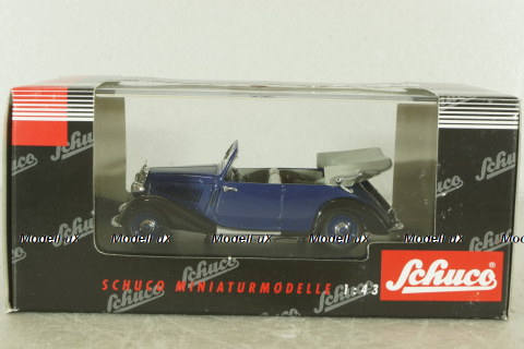 Mercedes 170V Cabrio (W136) 1938, blue, 02433, Schuco 1:43