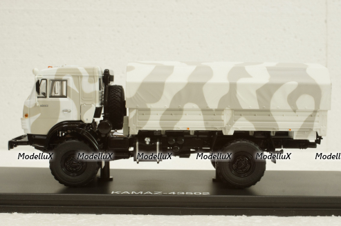Камаз-43502 Мустанг камуфляж Арктика, SSM1302, SSM 1:43