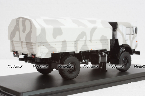 Камаз-43502 Мустанг камуфляж Арктика, SSM1302, SSM 1:43