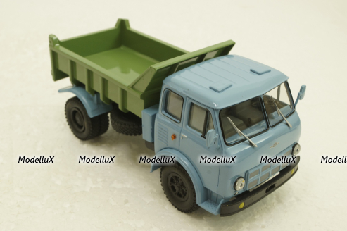 Маз-503А самосвал Н757, голубой/зеленый, Наш Автопром 1:43
