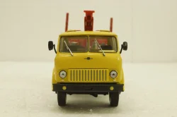 Маз-509, лесовоз, желтый/красный, Н713, Наш Автопром 1:43