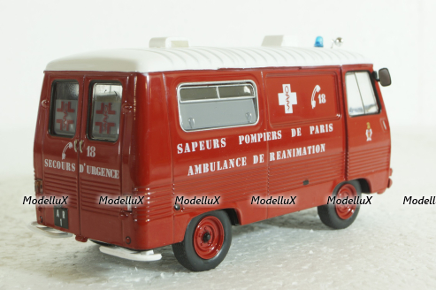 Peugeot J7 AR, Ambulancia de Reanimacion, Sapeurs-Pompiers №1 1:43