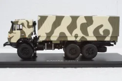Камаз-53501 Мустанг 6х6 бортовой с тентом 2003, камуфляж, SSM1303, SSM 1:43