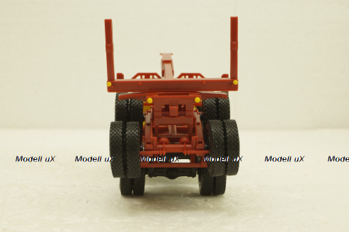 Маз-509, лесовоз, желтый/красный, Н713, Наш Автопром 1:43