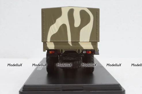 Камаз-53501 Мустанг 6х6 бортовой с тентом 2003, камуфляж, SSM1303, SSM 1:43