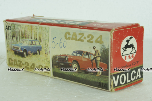 Газ-24 Волга, А14, синяя, Тантал/Радон 1:43