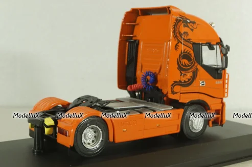 Iveco Starlis 450 2008, orange, Truck Tuning Collection #11, Hachette 1:43