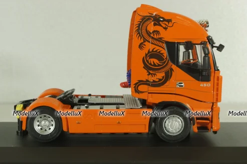Iveco Starlis 450 2008, orange, Truck Tuning Collection #11, Hachette 1:43