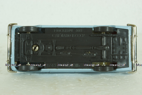 Москвич-408 с багажником, август 1989г., Тантал/Радон 1:43